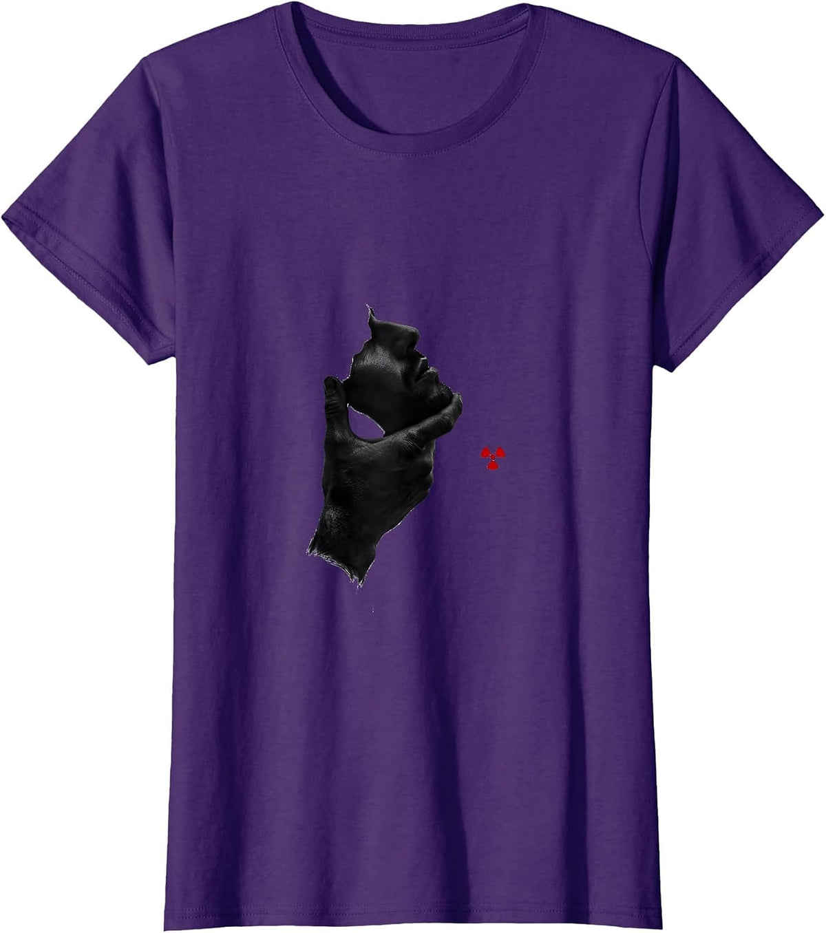 Women's Chin Position Radiology Tech Minimalist Rad Tech Gift T-Shirt - Purple