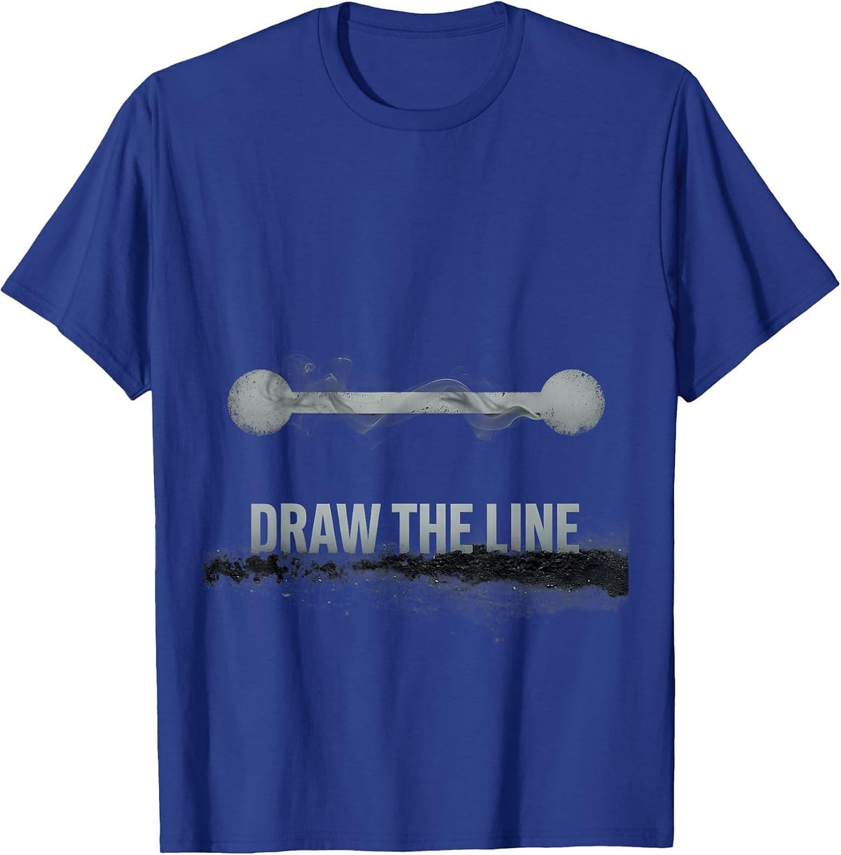 Men's Draw The Line Funny Math Teacher Math Nerd Humor T-Shirt - Royal Blue