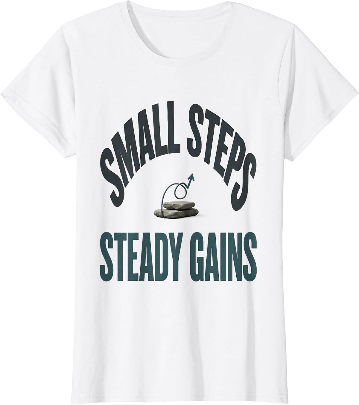 Small Steps Steady Gains Occupational Therapy Physical T-Shirt - White
