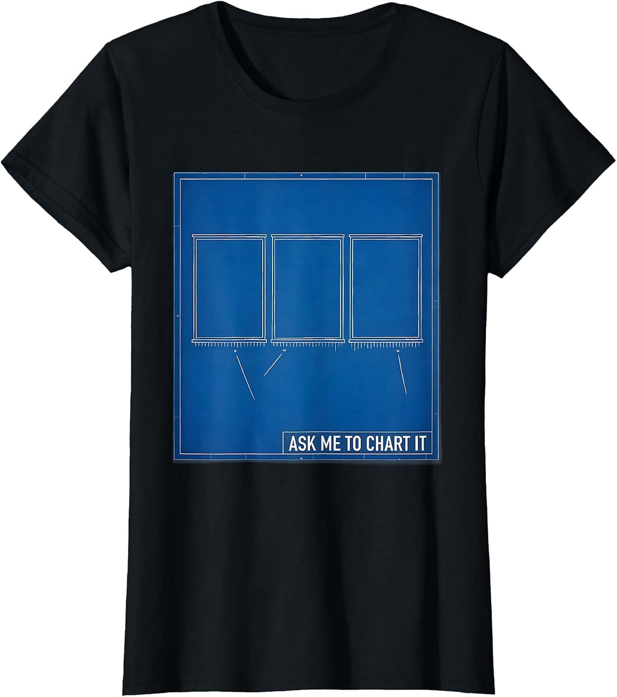 Women's Ask Me To Chart It Funny History Teacher Back To School T-Shirt - Black