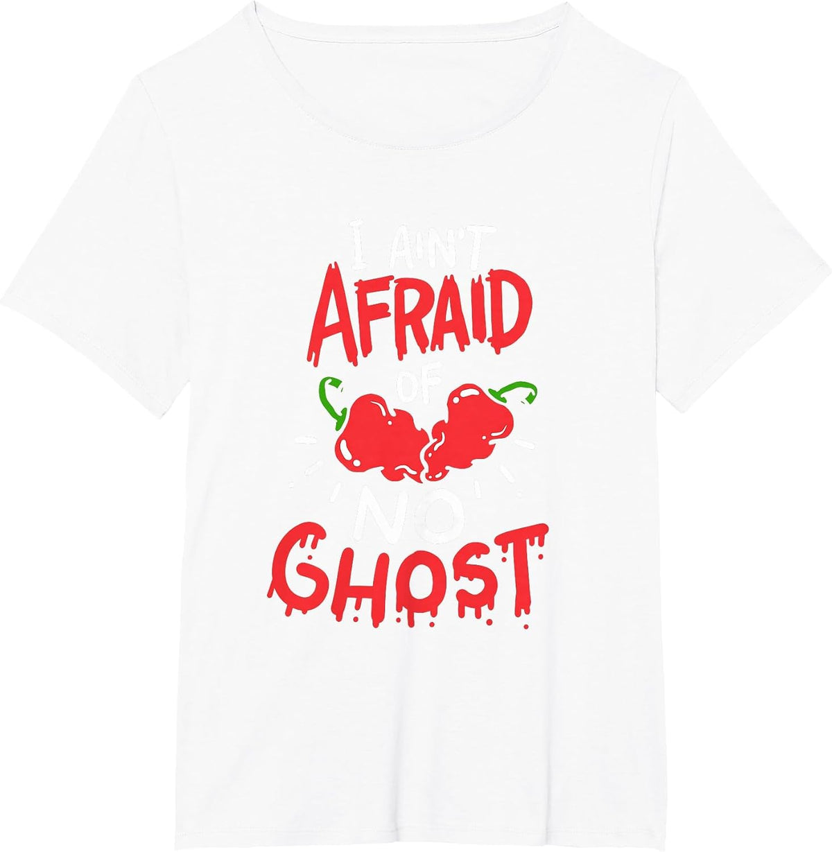 Ghost Pepper Food, Hot Food Kiva, Bhut Jolokia T-Shirt - White
