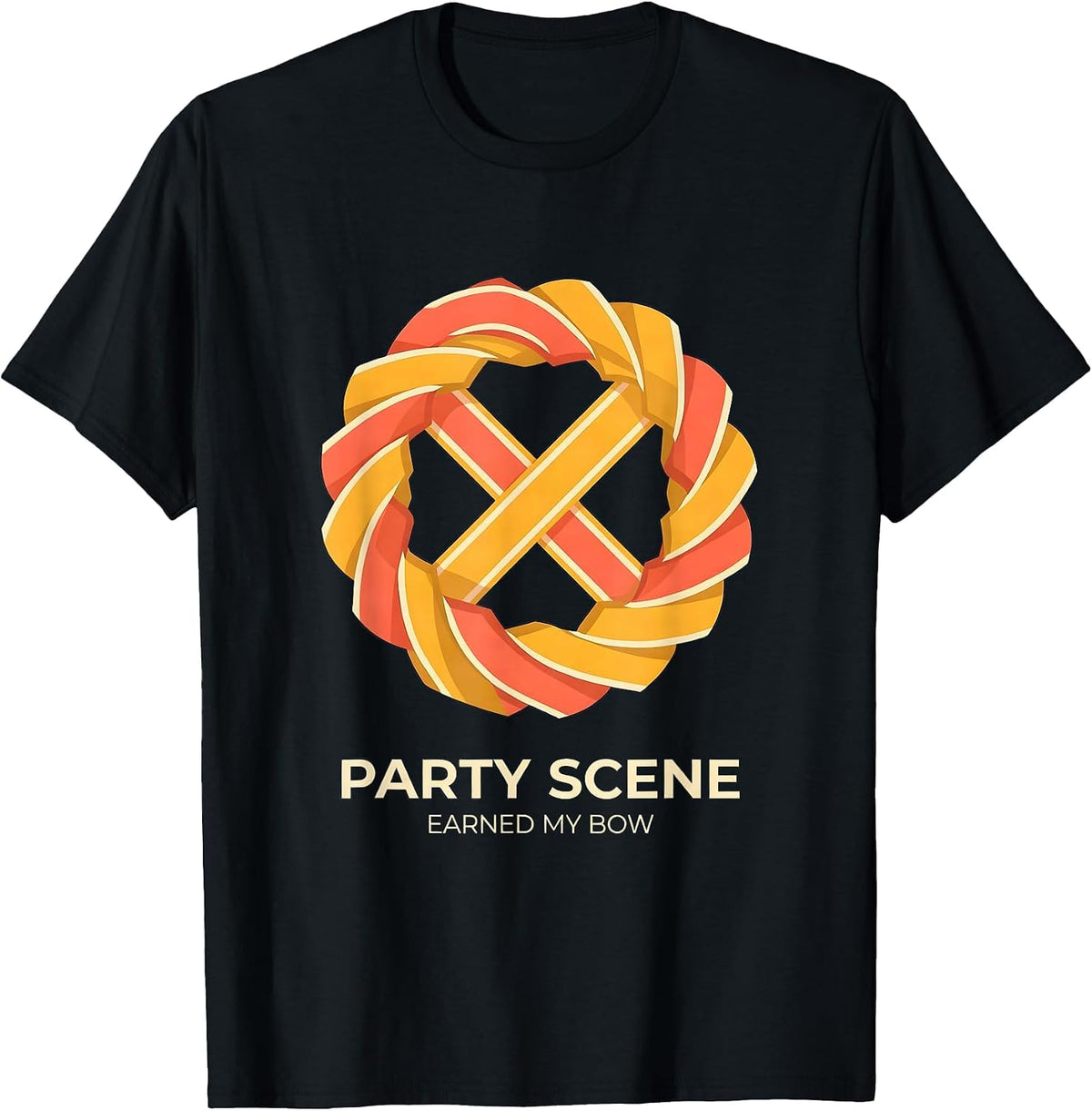 Men's Party Scene Earned My Bow Dance Parent Keepsake T-Shirt - Black