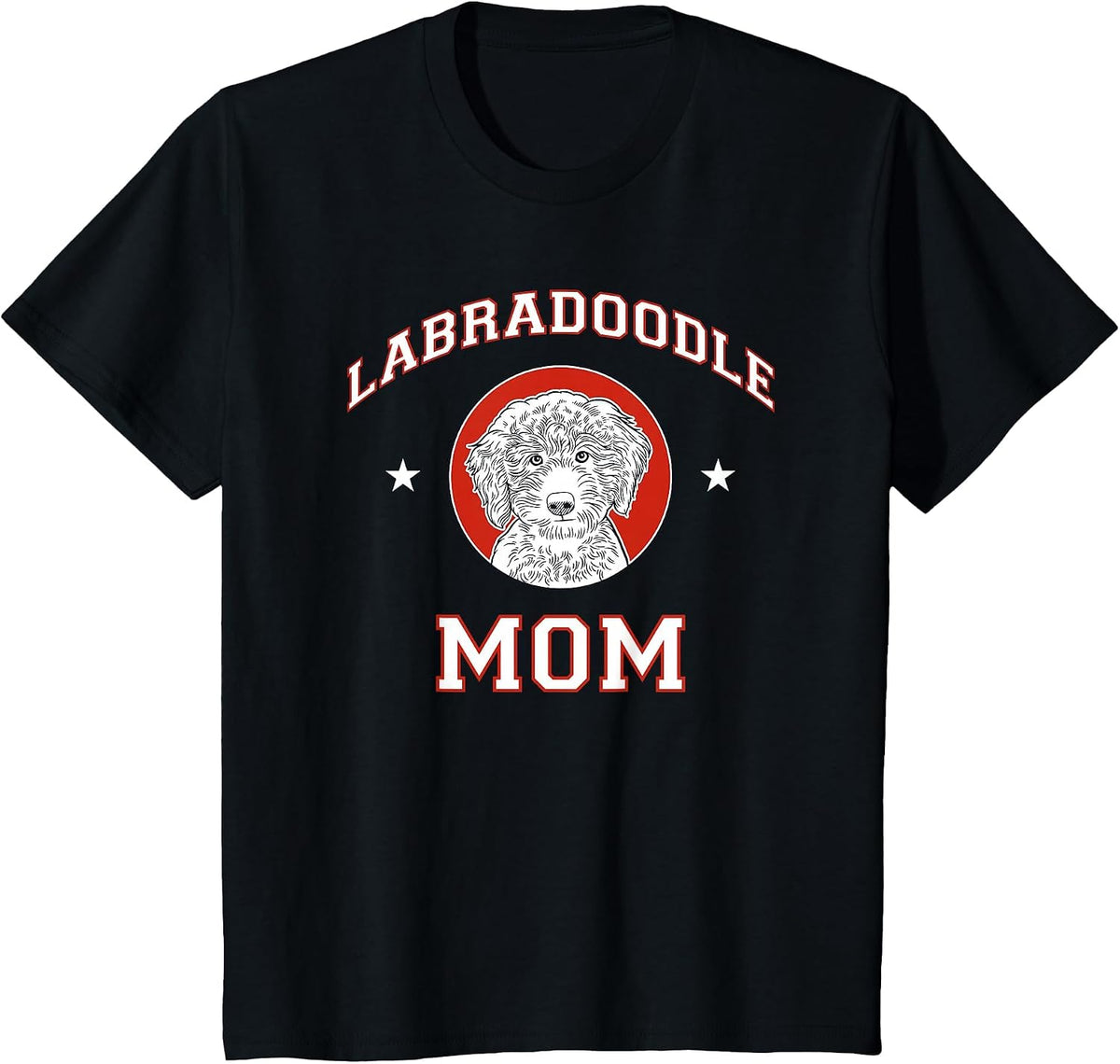 Labradoodle Mama Dog Mother T-Shirt - Black