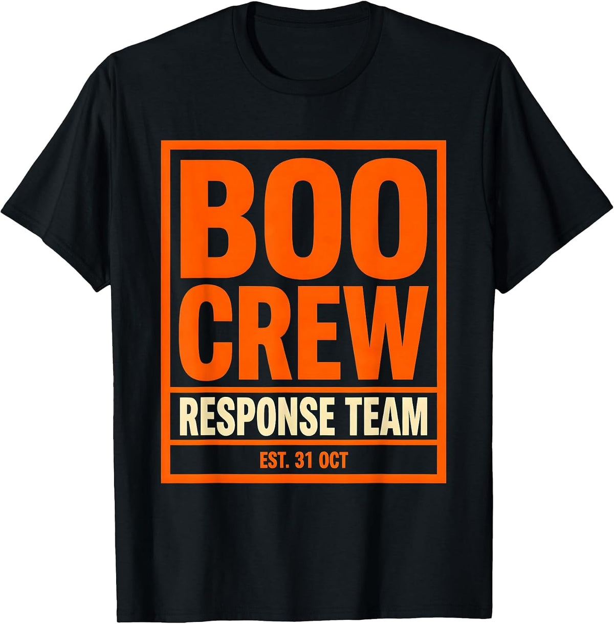 Men's Boo Crew Response Team Paramedic Halloween T-Shirt - Black