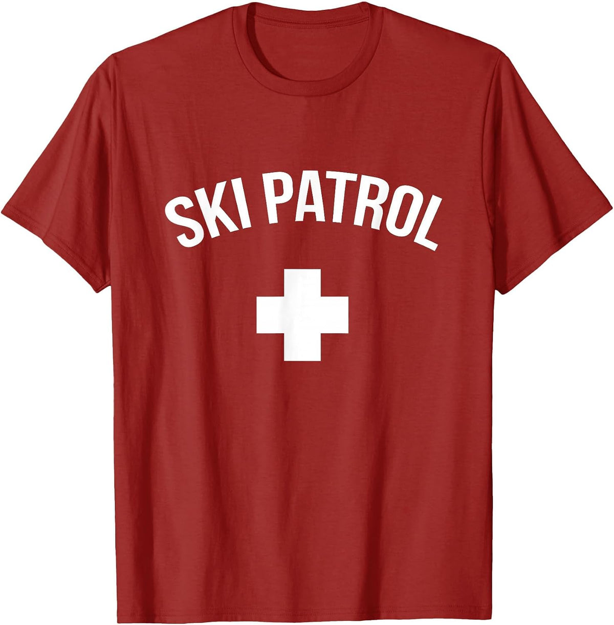 Ski Patrol Red & White Certified T-Shirt - Cranberry Red