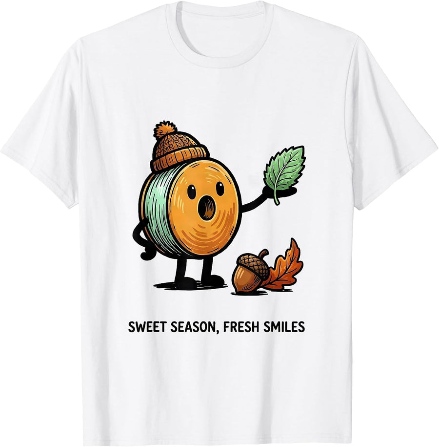 Men's Sweet Season Fresh Smiles Funny Dental Hygienist Oral T-Shirt - White