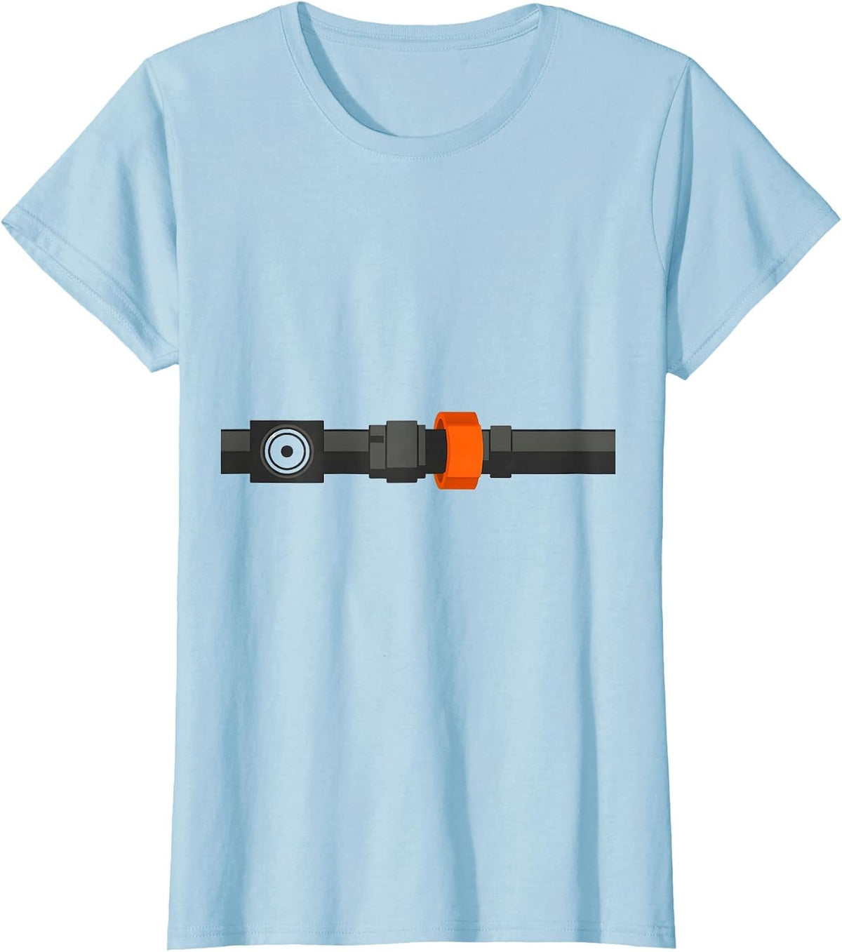 Mechanic Hose Repair Minimalist Auto Garage Worker Gift T-Shirt - Baby Blue