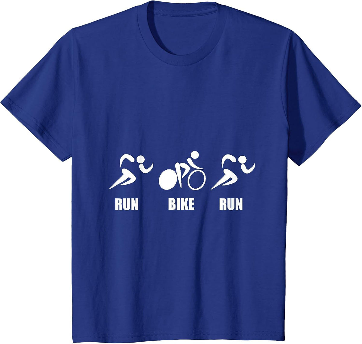 Run Bike Run Duathlon T-Shirt T-Shirt - Royal Blue