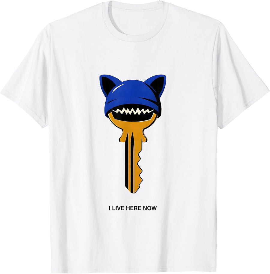 I Live Here Now Funny Water Polo Player Team Pride Gift T-Shirt - White