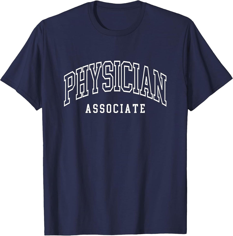 Physician Associate Physician Assistant PA T-Shirt - Navy Blue