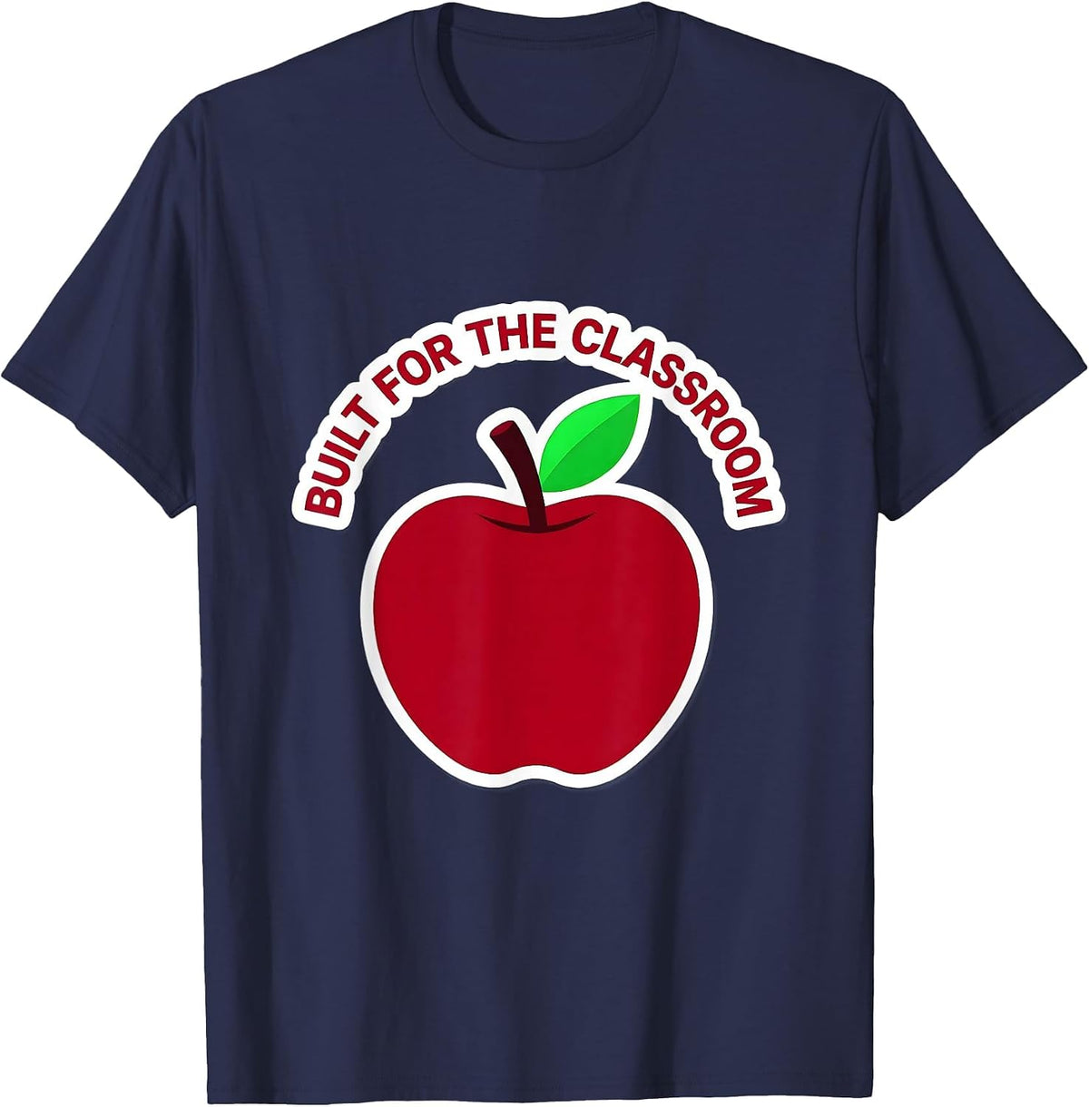 Built for the Classroom 4th Grade Teacher Design T-Shirt - Navy Blue