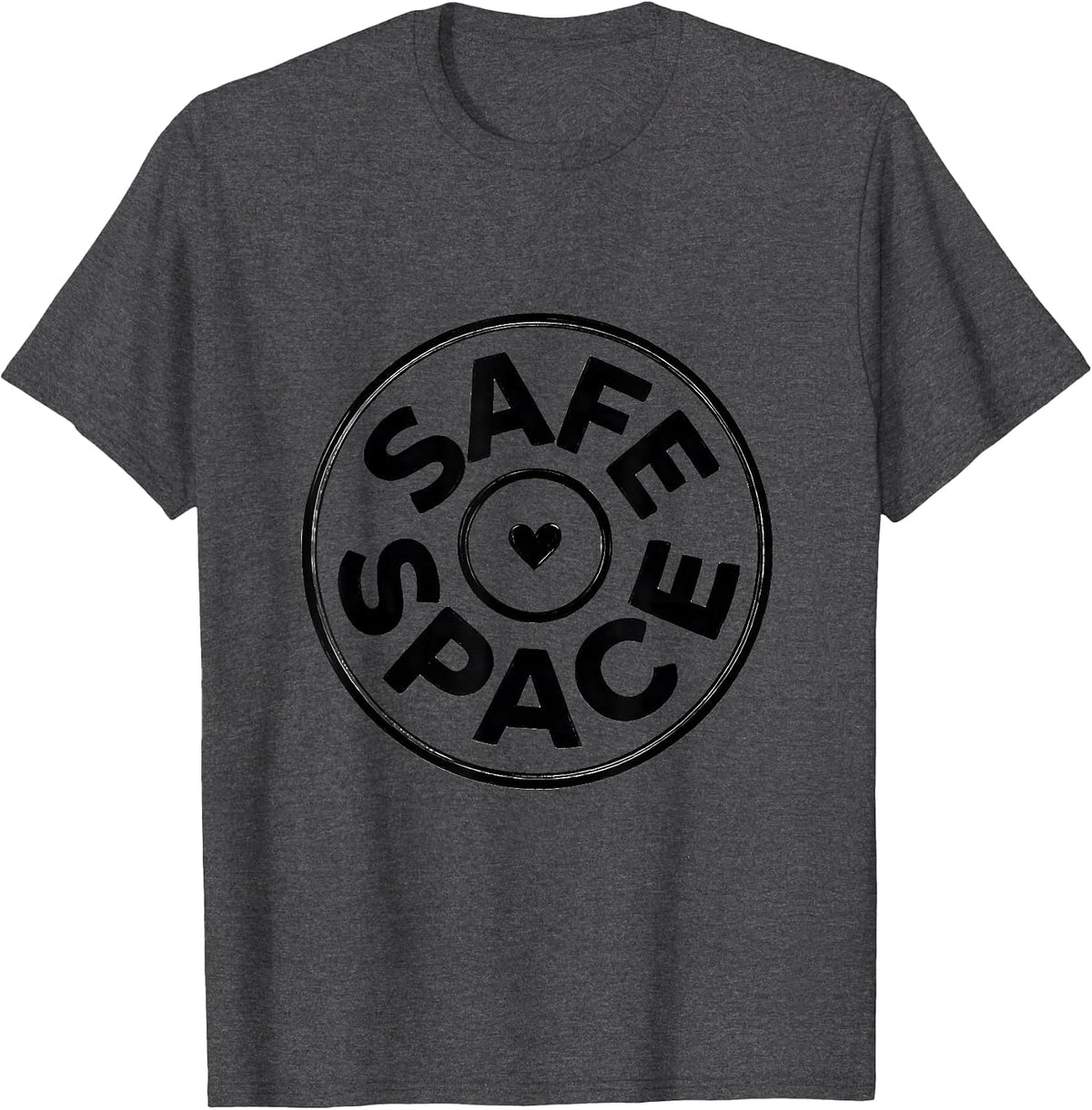 Safe Space Funny School Counselor Camp Counselor T-Shirt - Dark Heather Grey