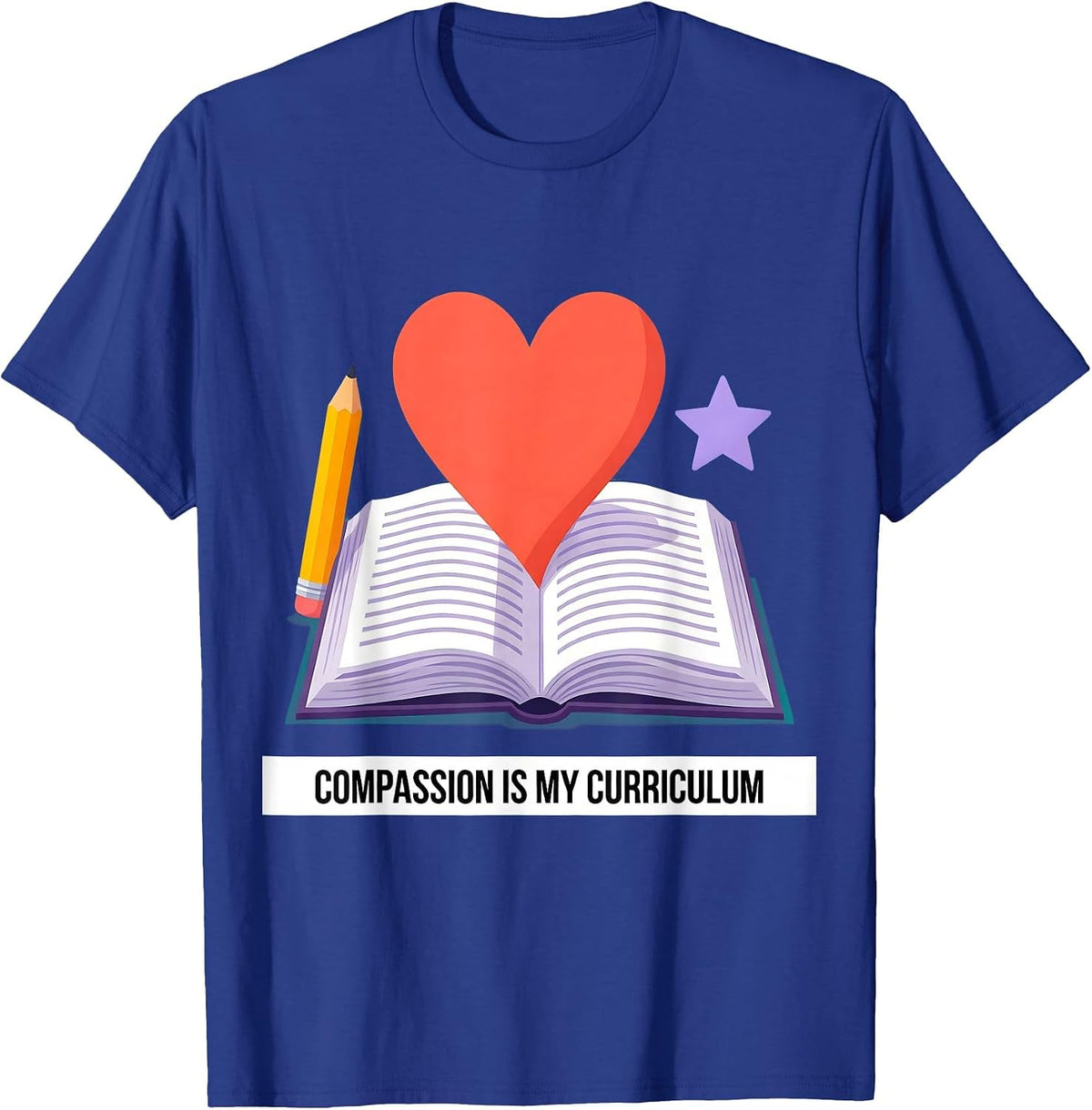 Men's Compassion Is My Curriculum Paraprofessional T-Shirt - Royal Blue