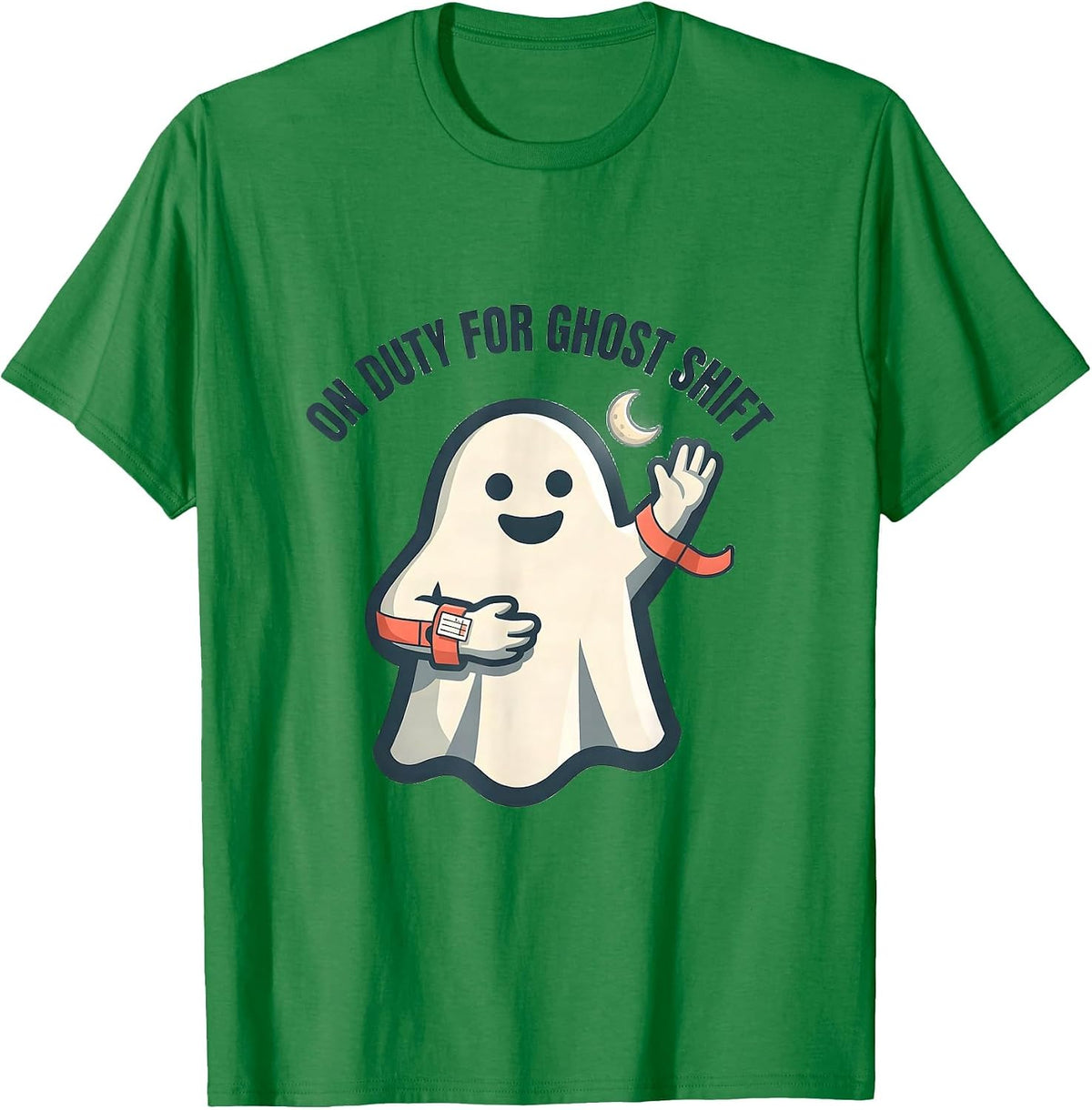 Men's On Duty For Ghost Shift Funny SPED Paraprofessional T-Shirt - Kelly Green
