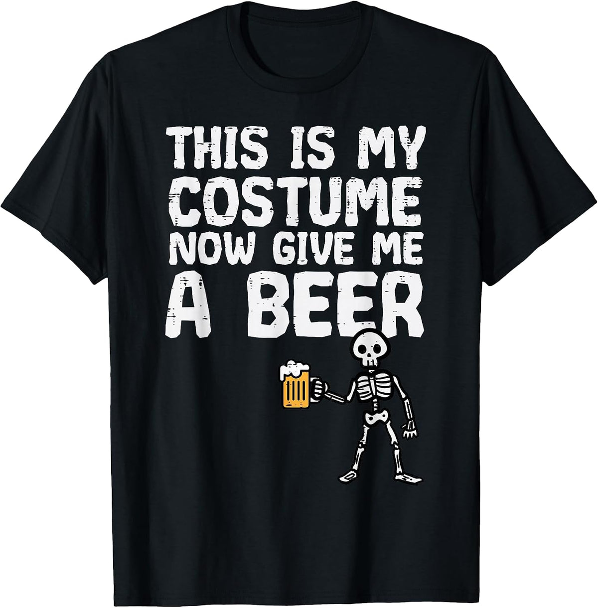 Halloween This is My Costume Give Me Funny Skeleton Dad Men T-Shirt - Black