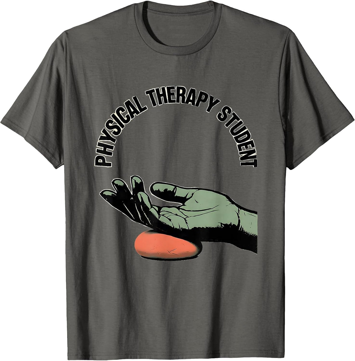 Men's Physical Therapy Student Funny OT PT Work Wear T-Shirt - Asphalt Grey