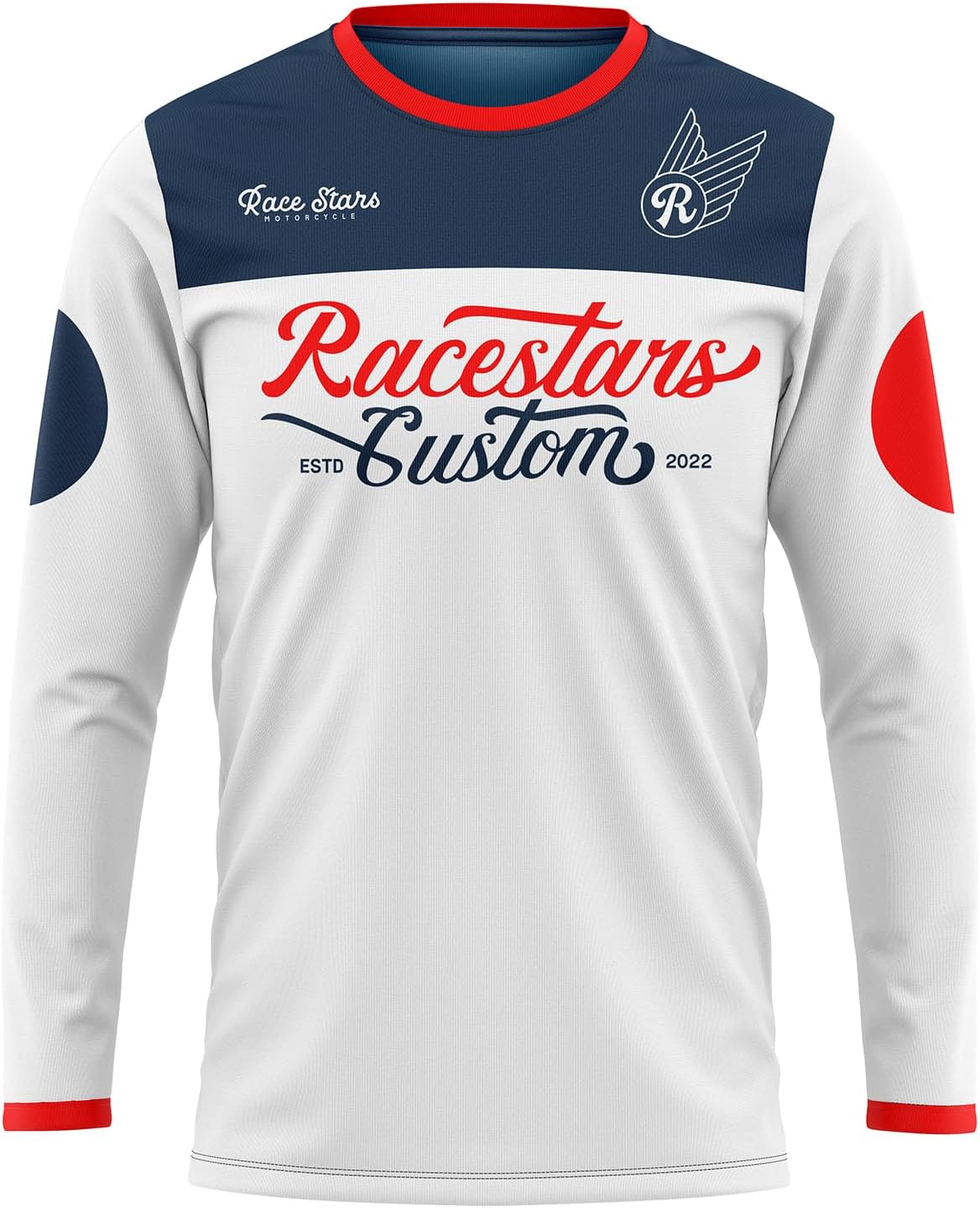MTB Jersey Men Long Sleeve Mountain Bike Breathable Moisture-Wicking Top - Rs0011