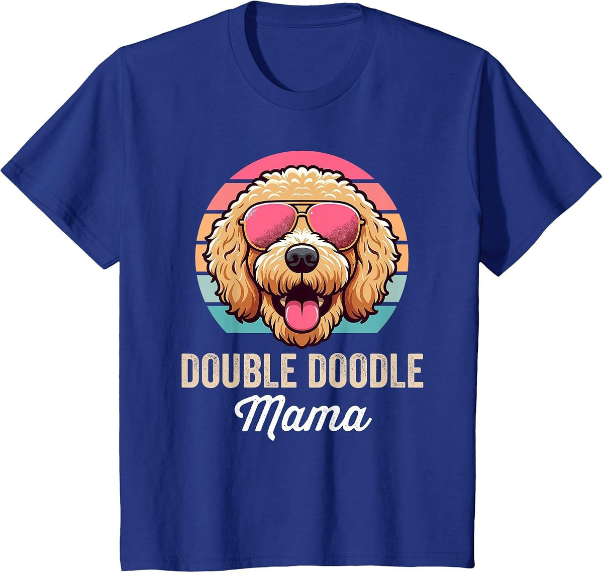 Double Doodle Dog Mom, Cute Double Doodle Mama T-Shirt - Royal Blue