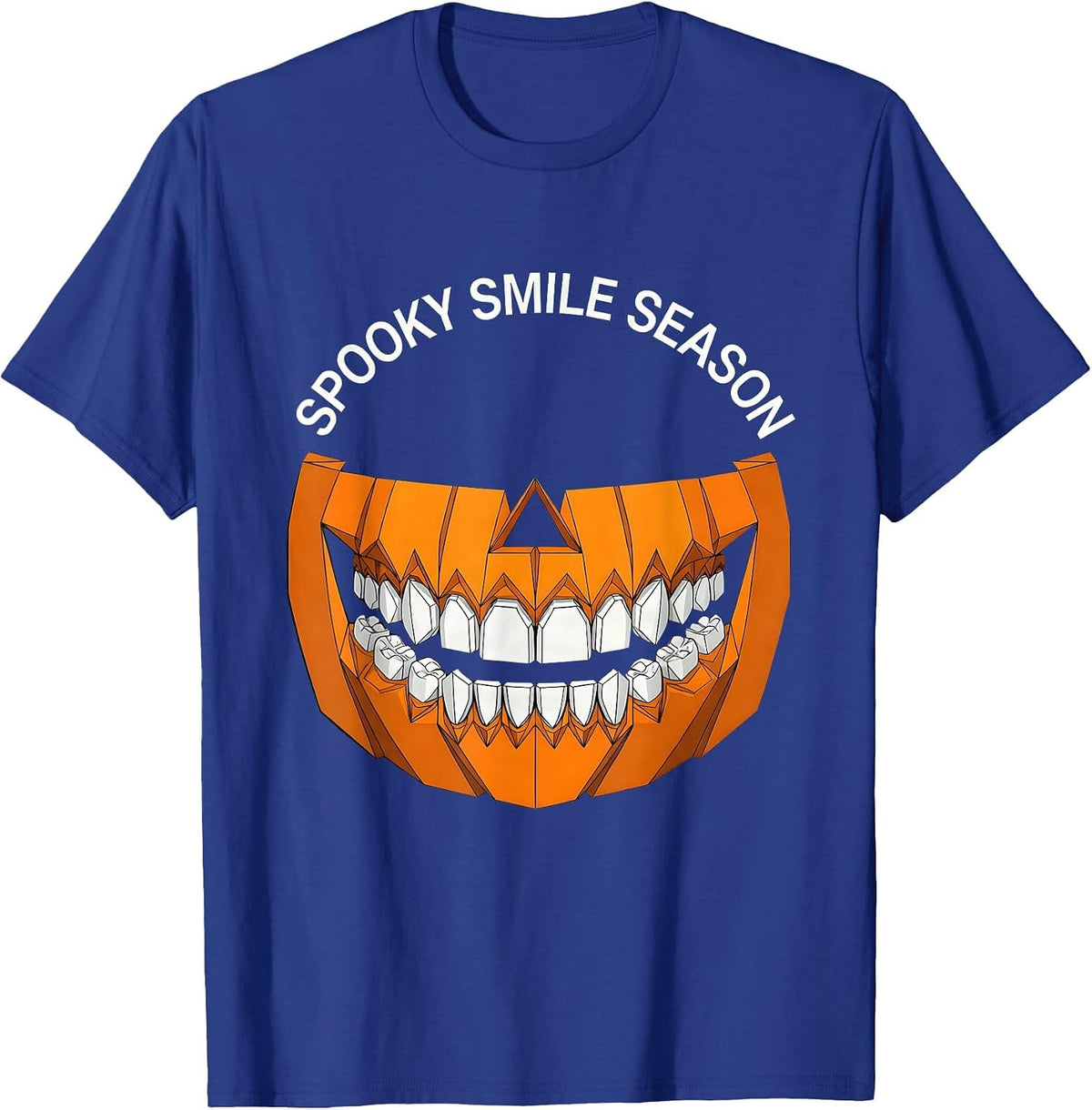 Spooky Smile Season Dental Halloween Design T-Shirt - Royal Blue