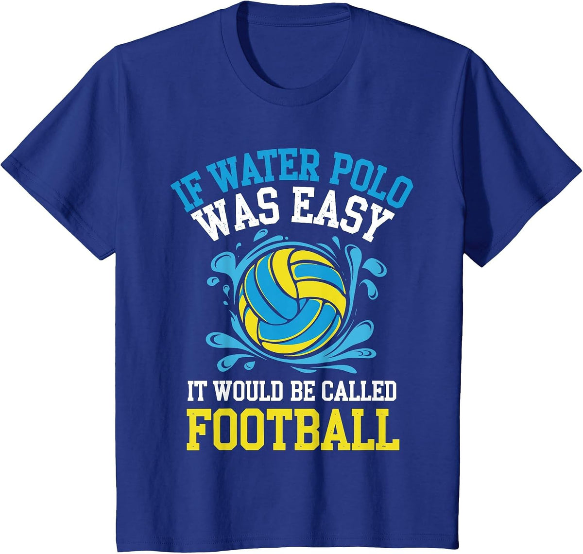 Water Polo Art for Men Women Water Polo Player Waterpolo T-Shirt - Royal Blue