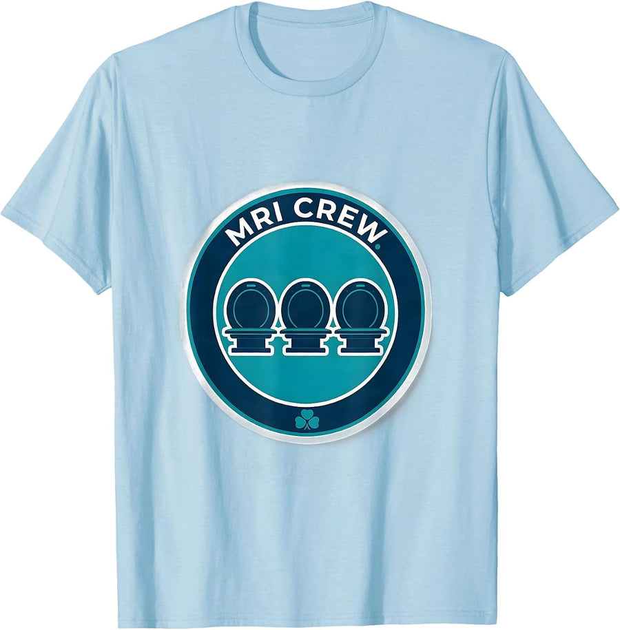 Men's MRI Crew Radiology Tech Rad Tech Work Pride T-Shirt - Baby Blue