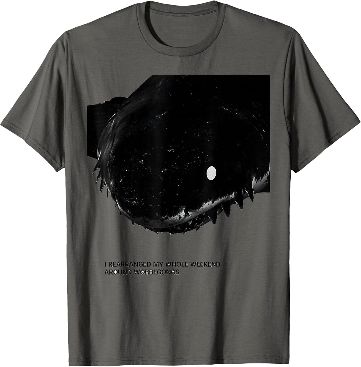 Men's I Rearranged My Whole Weekend Around Wobbegongs Shark Lover T-Shirt - Asphalt Grey