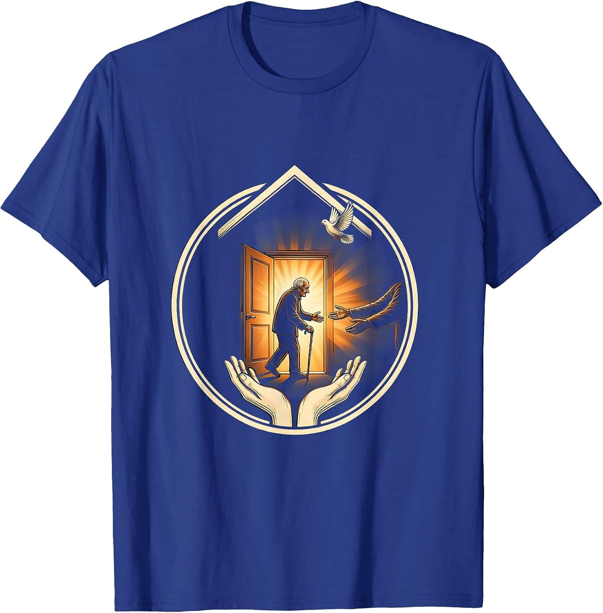 Altruismo House Welcoming Elder at Open Door T-Shirt - Royal Blue