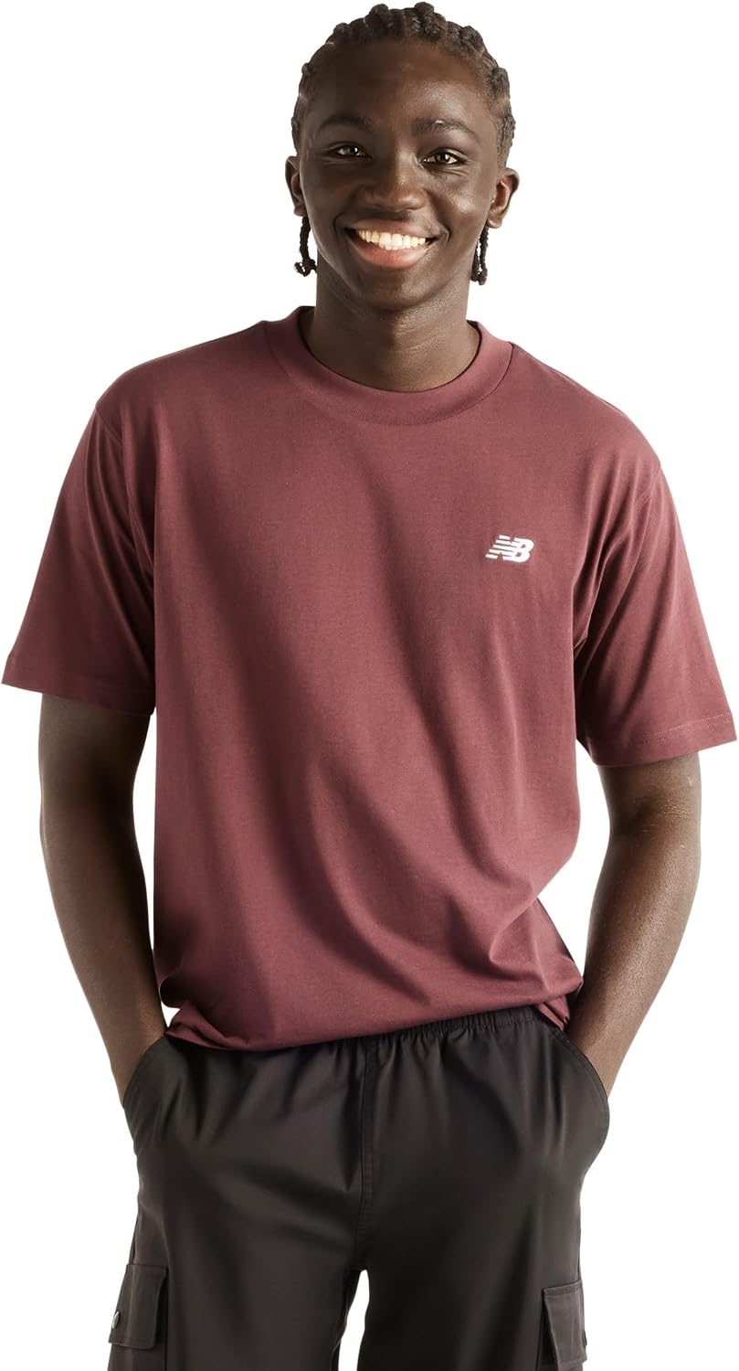 New Balance Men's Sport Essentials Cotton T-Shirt - Cherry Leather