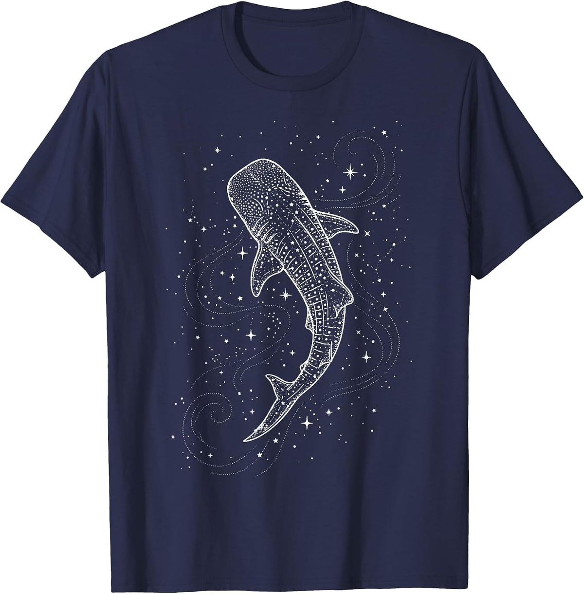 Whale Shark Galaxy T-Shirt - Navy Blue