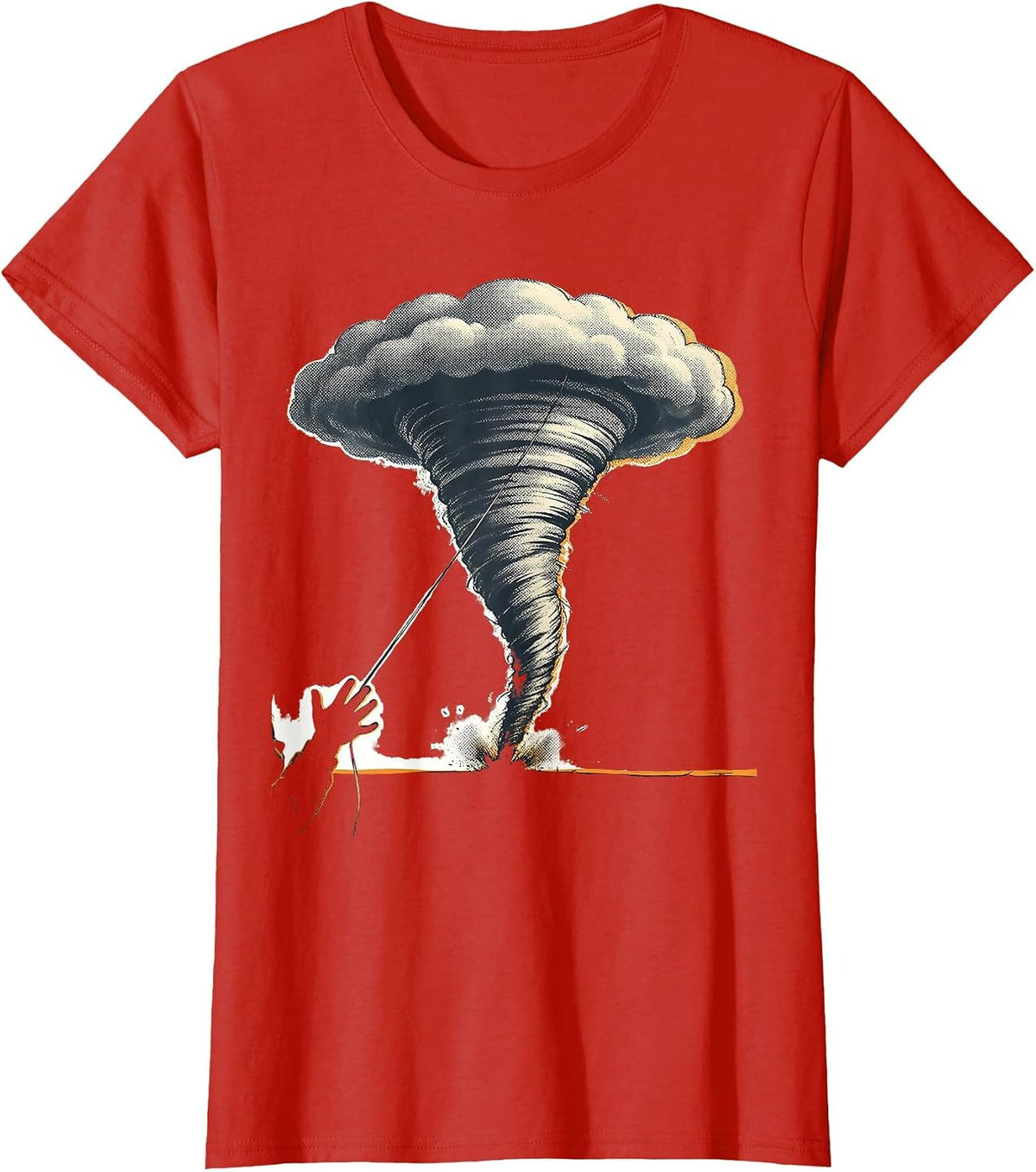 Kept Tornado Balloon Storm Chaser Meteorology Enthusiast T-Shirt - Red