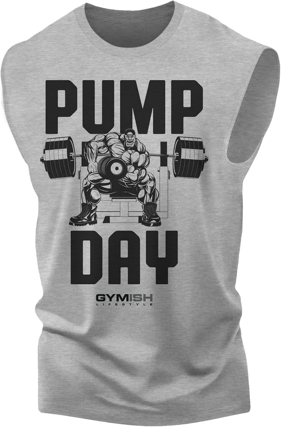 Pump Day Gym Workout T-Shirt for Men, Deadlift Lifting Funny Men's Gym Shirts - 4. Pump Day Muscle Tank Top