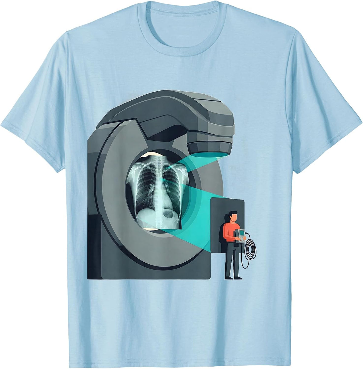 Radiology C-Arm Rad Tech Humor X-Ray Tech Gift T-Shirt - Baby Blue