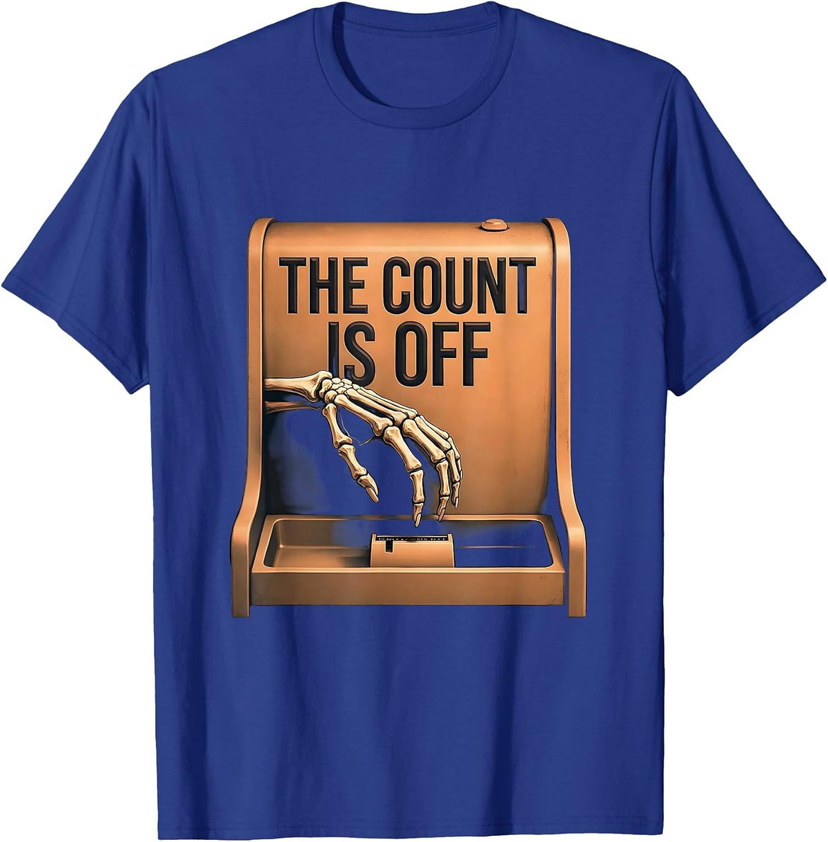 The Count Is Off Funny Pharmacy Technician Halloween T-Shirt - Royal Blue