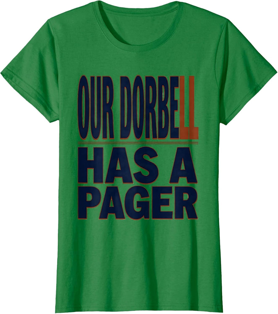 Women's Our Doorbell Has A Pager Funny Firefighter Wee Woo Squad T-Shirt - Kelly Green