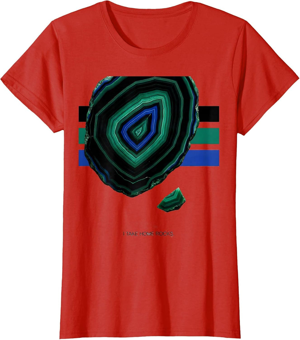 Women's I Take Home Rocks Funny Rock Collector Geologist Geology T-Shirt - Red