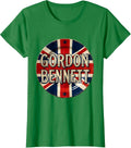 Women's Gordon Bennett Sign Painter Union Jack UK Souvenir Gift T-Shirt - Kelly Green