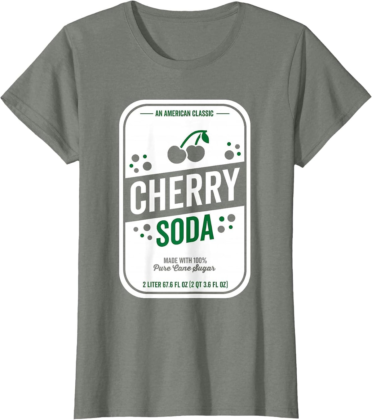 Soda Group Halloween Costume Cherry Soda T-Shirt - Olive Heather