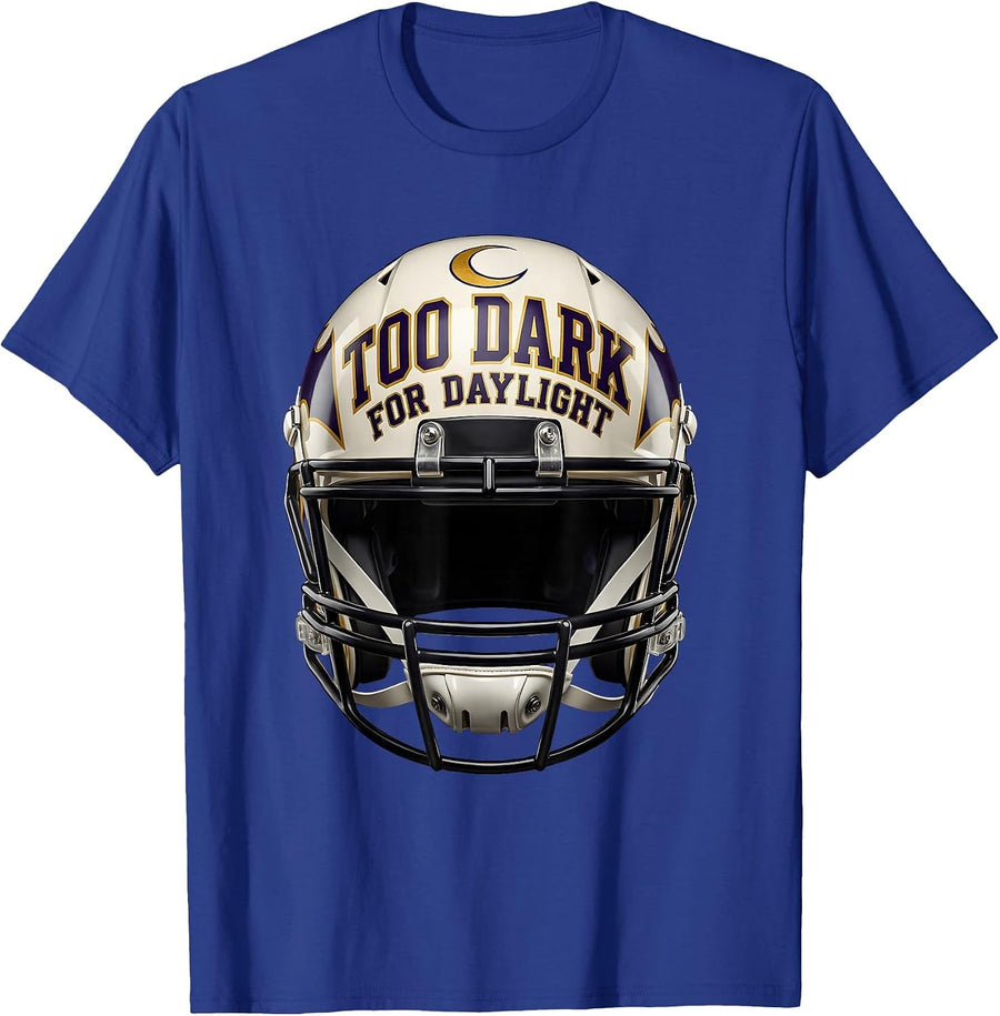 Too Dark for Daylight Goth Design T-Shirt - Royal Blue