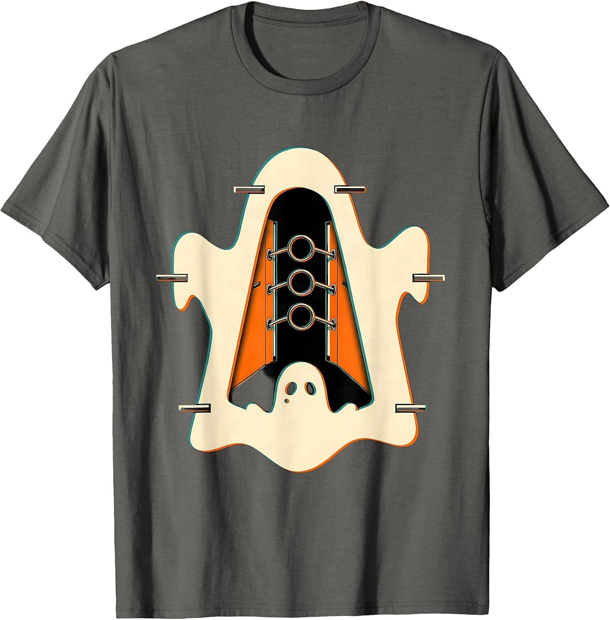 Men's Ghost Binder Para Normal Activities Paraprofessional T-Shirt - Asphalt Grey