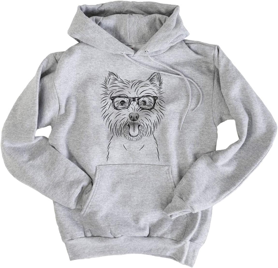 Inkopious Chic Welma the Westie West Highland Terrier Dog Triblend T-Shirt - Pullover Hoodie Sweatshirt