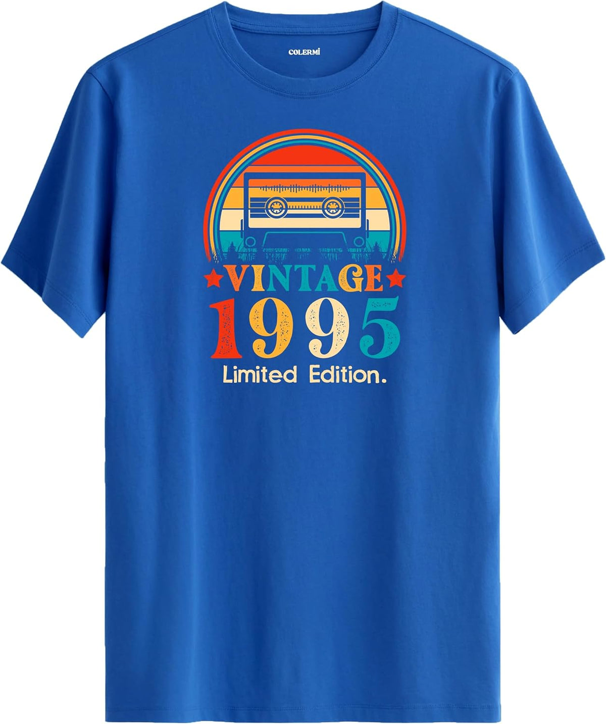 1995 Vintage Mixtape Regular T-Shirt - Blue