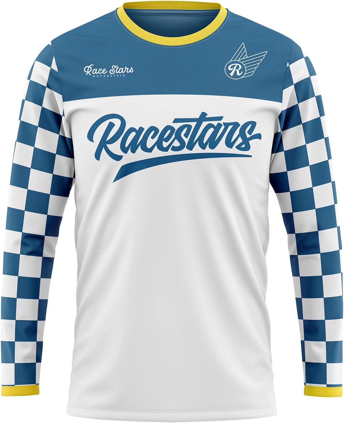 MTB Jersey Men Long Sleeve Mountain Bike Breathable Moisture-Wicking Top - Rs0010