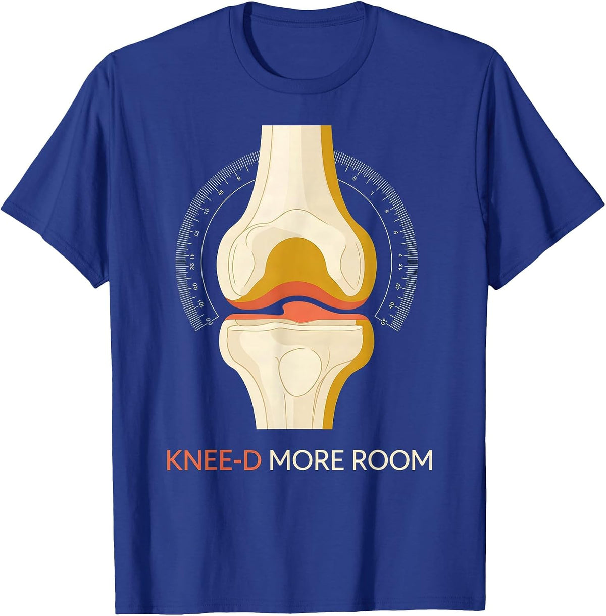 Knee-d More Room Funny Physical Therapist OT Gift Humor T-Shirt - Royal Blue