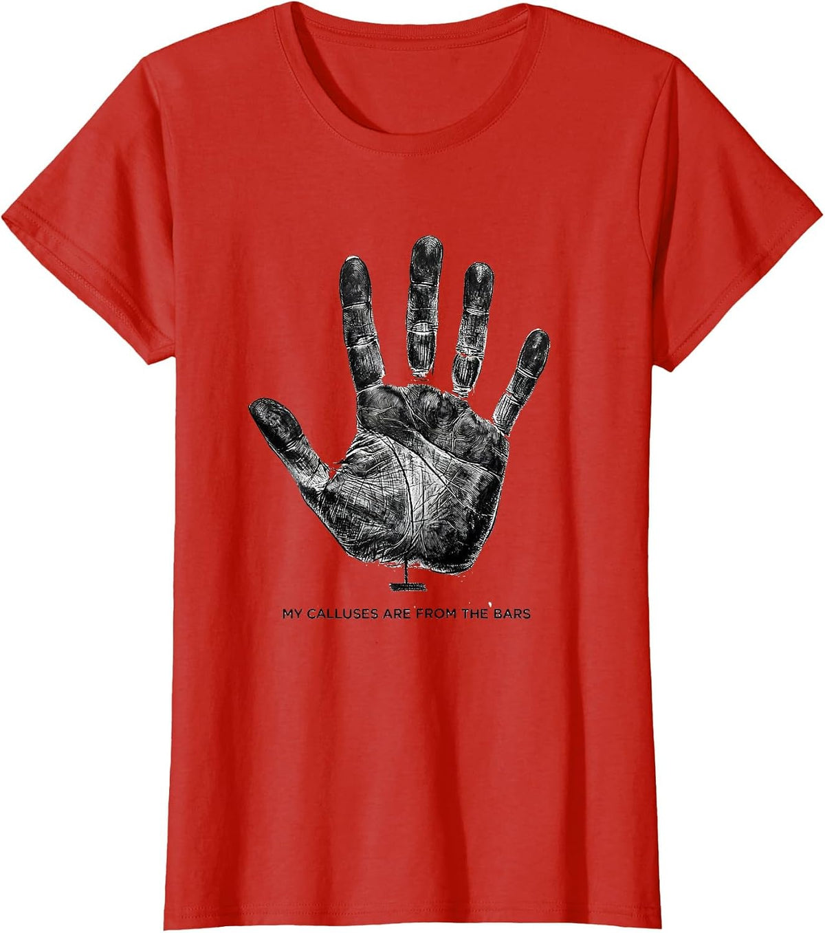 My Calluses Are From The Bars Funny Gymnastics Girl Gift T-Shirt - Red