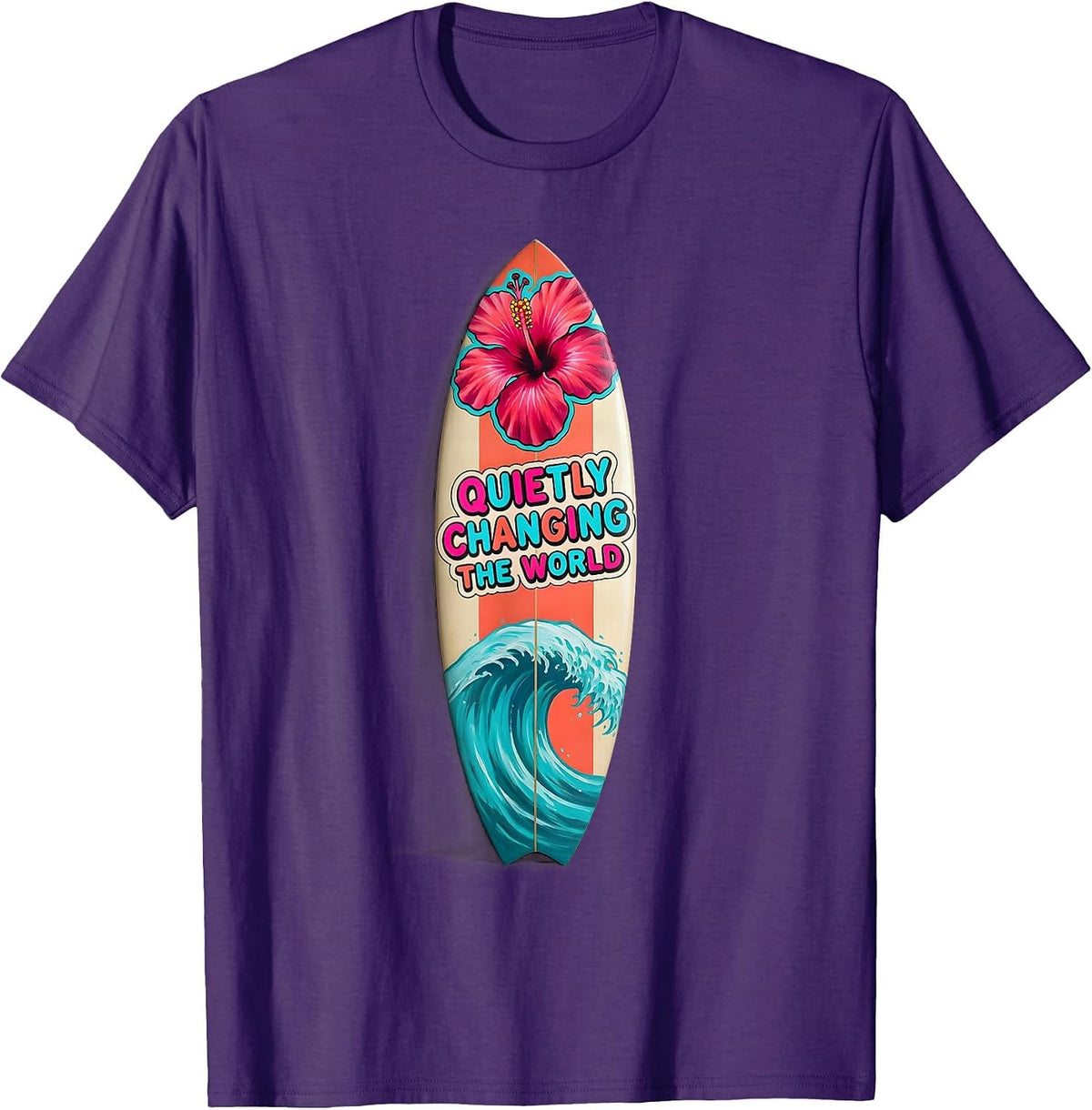 Quietly Changing the World Paraprofessional Design T-Shirt - Purple