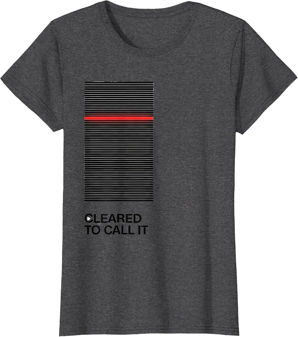 Women's Cleared To Call It Humor Musical Theatre Kid Stage Actor T-Shirt - Dark Heather Grey