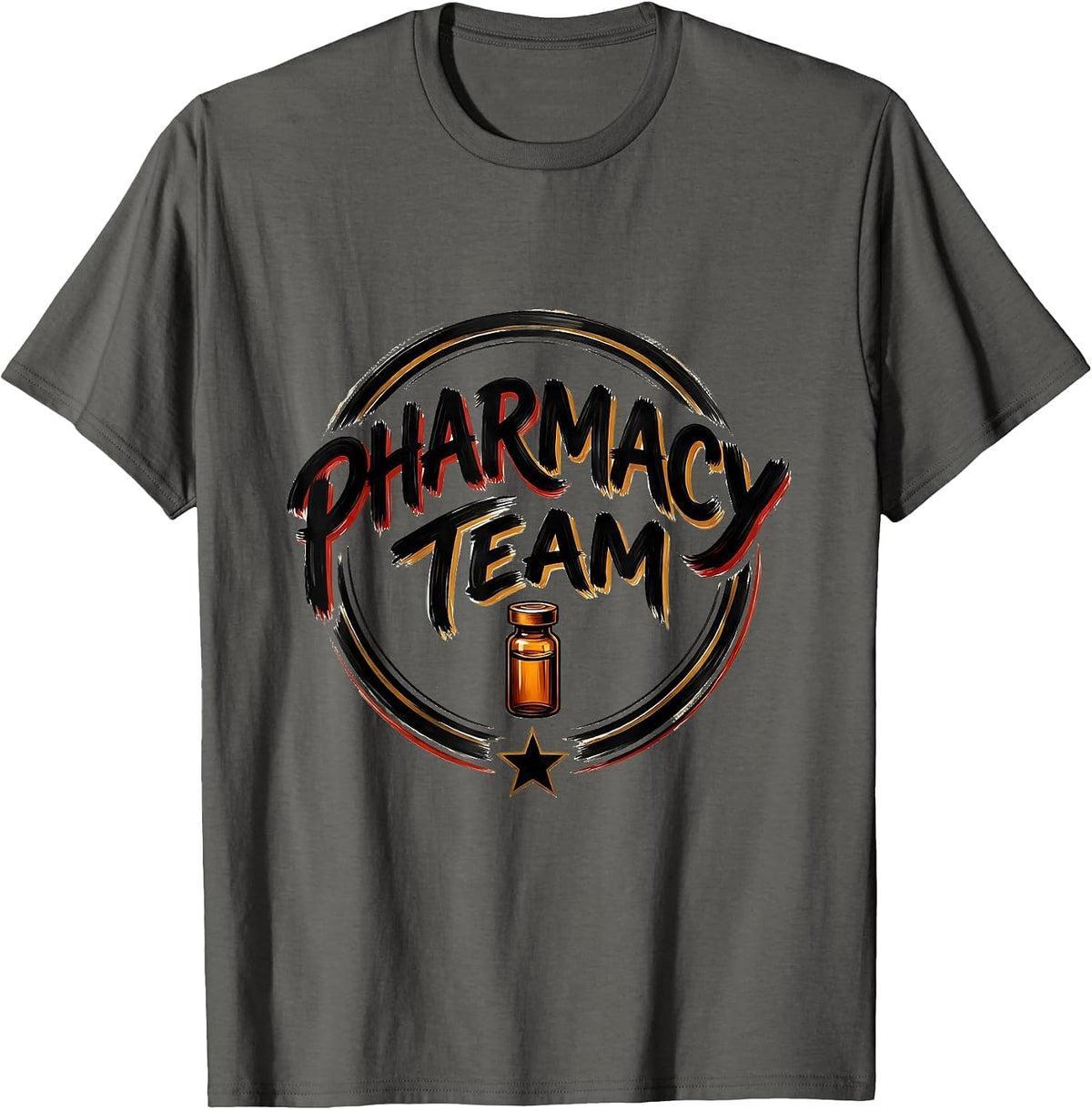 Pharmacy Team Funny Pharmacy Technician Day Crew Gift T-Shirt - Asphalt Grey