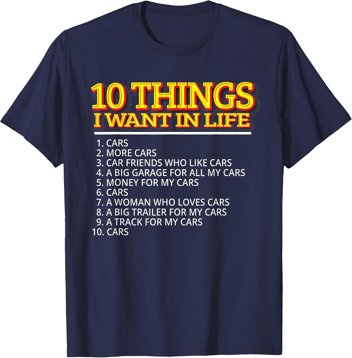 Car Guy Fathers Day Car Mechanics Short Sleeve T-Shirt - Navy Blue