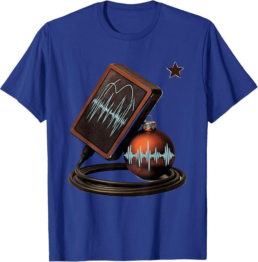 Ultrasound Transducer Christmas Ornament Sonographer Humor T-Shirt - Royal Blue