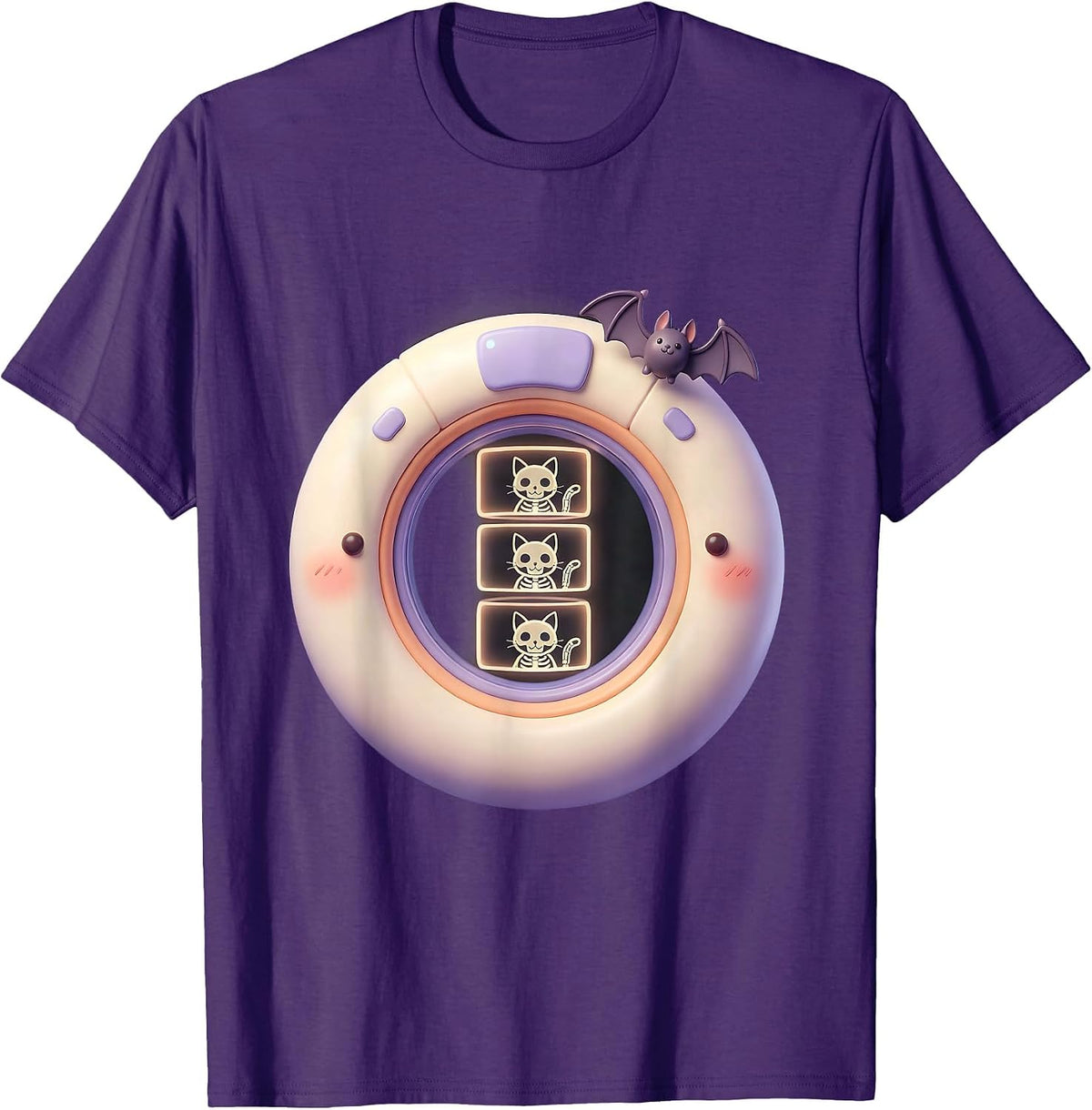 Cute CT Scan Gantry Halloween Radiology Tech Humor T-Shirt - Purple